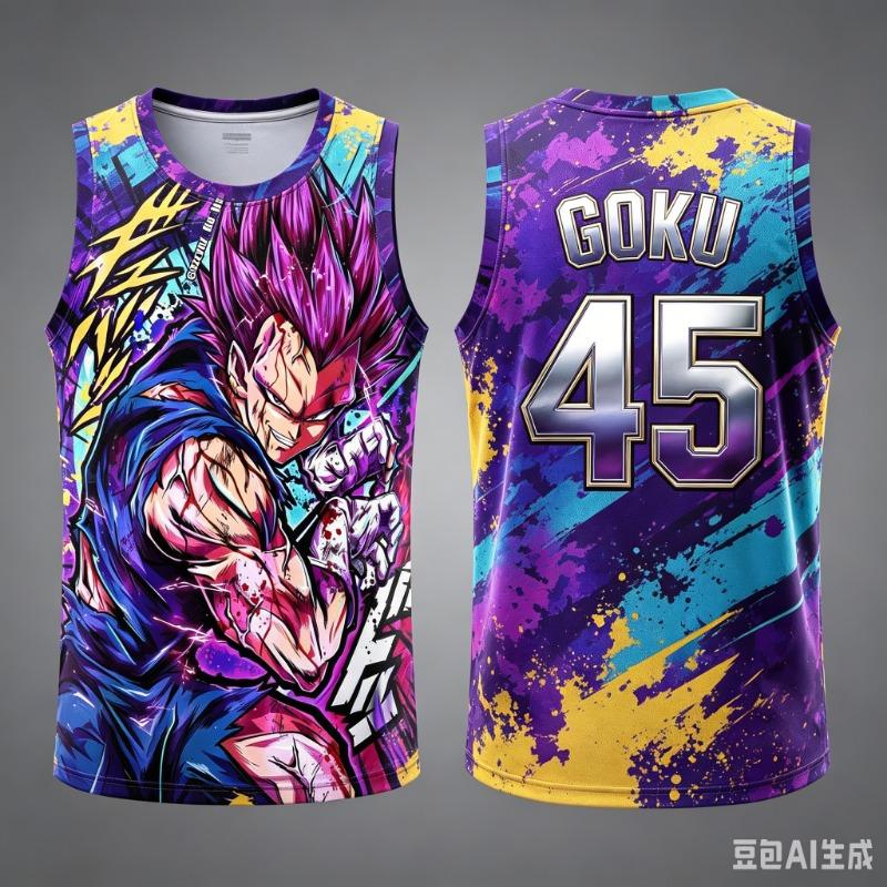 2026 Новый Вегета из Dragon Ball Жилет №23 24 77 11 45 1 2 34 Аниме Взрослый Мужской 3D Печать Специальный Баскетбольный Жилет Дети Y2k