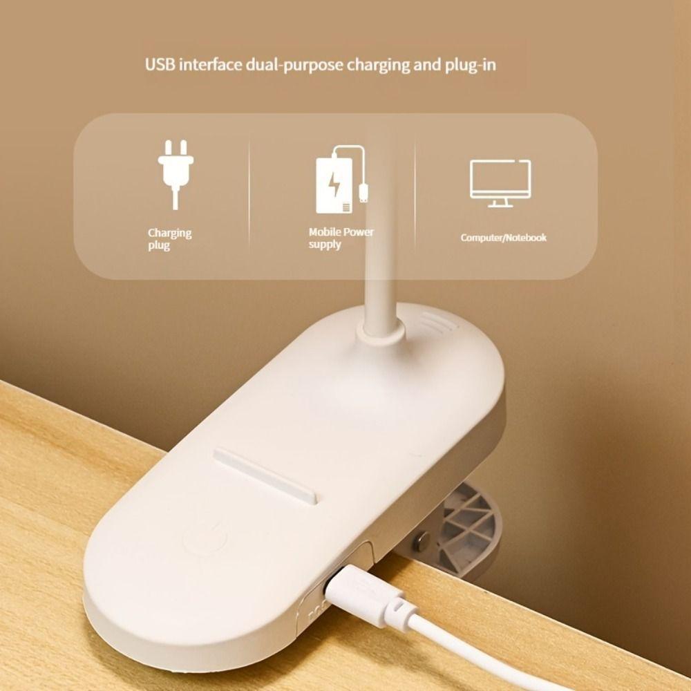 With Clip Reading Night Light USB Charging LED Light Creative Table Lamp Gift