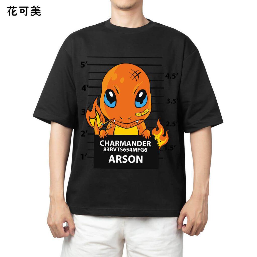 2026 Pokemon Tshirt for Children Pikachu Gengar Mew Shortsleeved Shirt for Boys Pokemon
