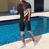 Summer Streetwear Men Tracksuit Set T-Shirt Shorts Set Casual Suit Fashion Outfit Male Oversized Streetwear Mens Clothing