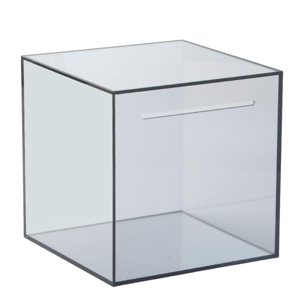 Acrylic Transparent Money Jar Clear View Savings Progress One Way Coin Slot Home Decoration