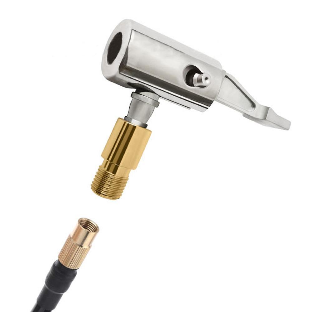 Портативный надувной насосный соединитель для автомобильного компрессора с воздушным патроном для шин, который можно спустить, шинный нагнетатель, шинный патрон для ремонта шланга