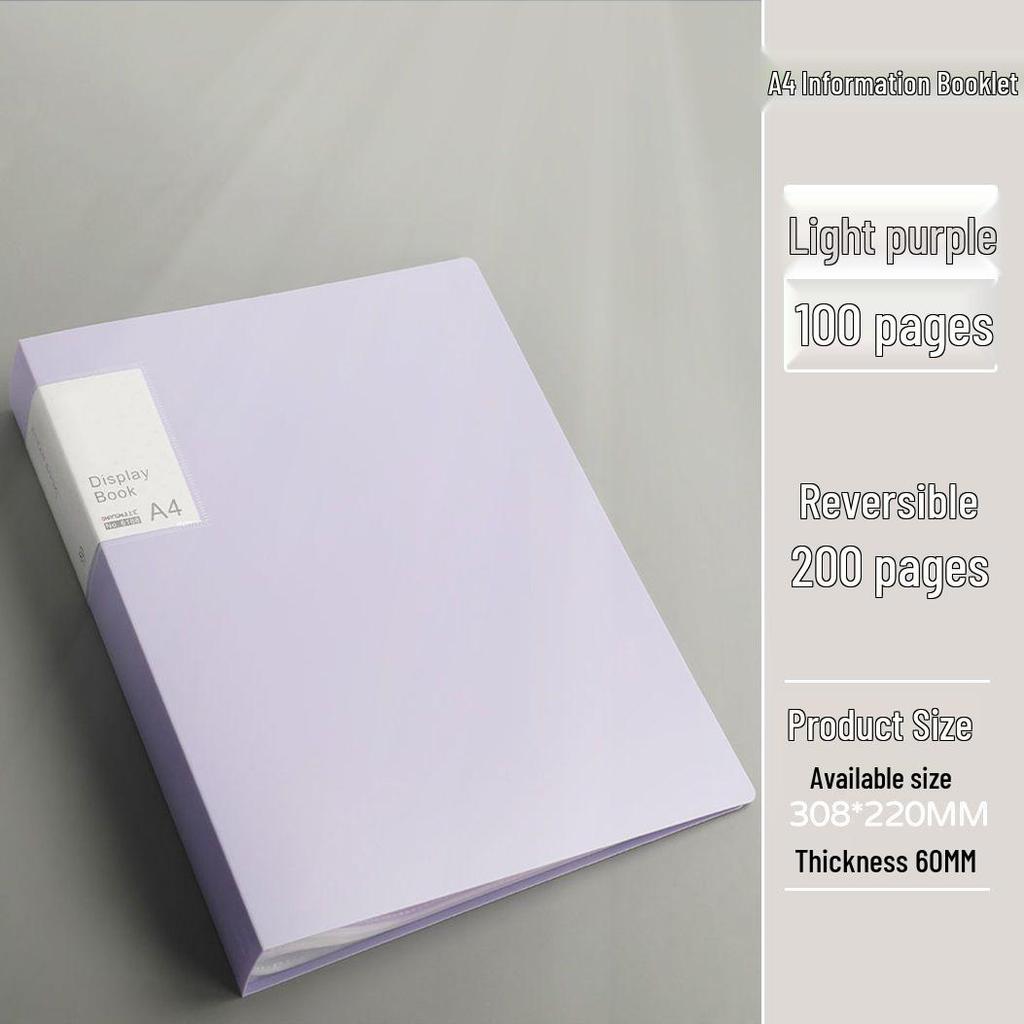 Многослойная прозрачная папка формата А4 для хранения контрольных работ, нотных листов и документов