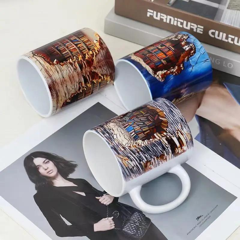 Кружка для воды с 3D визуальным эффектом, кружка для кофе, подарок учителю, современный, оригинальный, креативный, забавный, подарки, фигурки для хранения, домашний декор, кофейные чашки, украшения