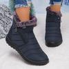 Fashion 2025 Waterproof Snow Boots for Women Plus Size 36-43 Non Slip Fur Winter Shoes Woman Zipper Short Plush Warm Ankle Boots Ladies