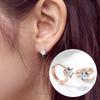 925 Sterling Silver Statement Crystal Hoop Earrings For Women Girls Fashion Jewelry Trendy  Wholesale