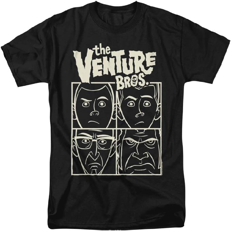 Футболка унисекс для взрослых "Братья Венчур" Venture Bros, Черная, Размер L