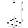 Ceiling lamp chandelier hanging living room kitchen black room loft modern