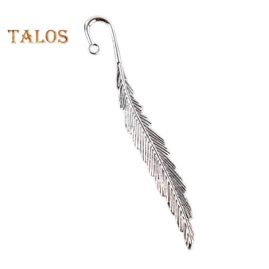 2Pcs Feather Bookmark Metal Book Mark Page Reading DIY Gifts Stationery for Home Study School Office