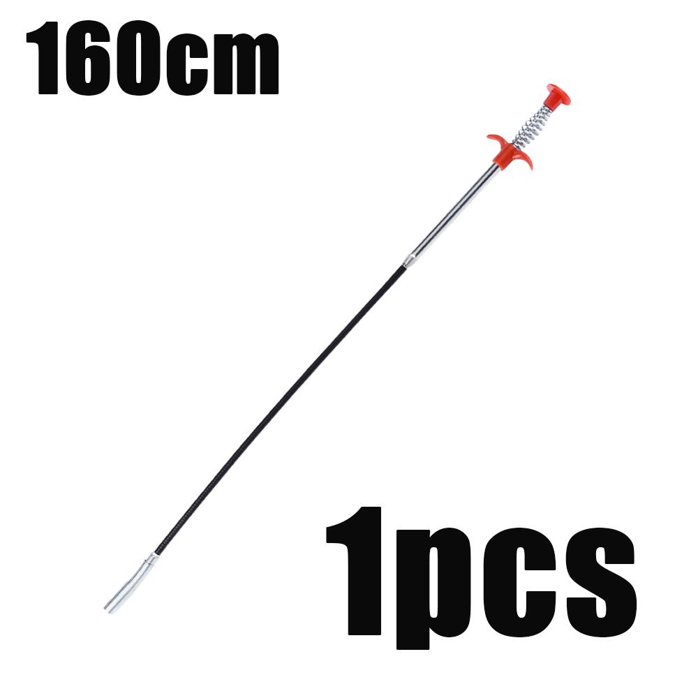 1/1pcs 91/161cm Multifunctional Pipe Dredging Tool Shower Tub Toilet Clogged Household Kitchen Water Channel Cleaning Gripper