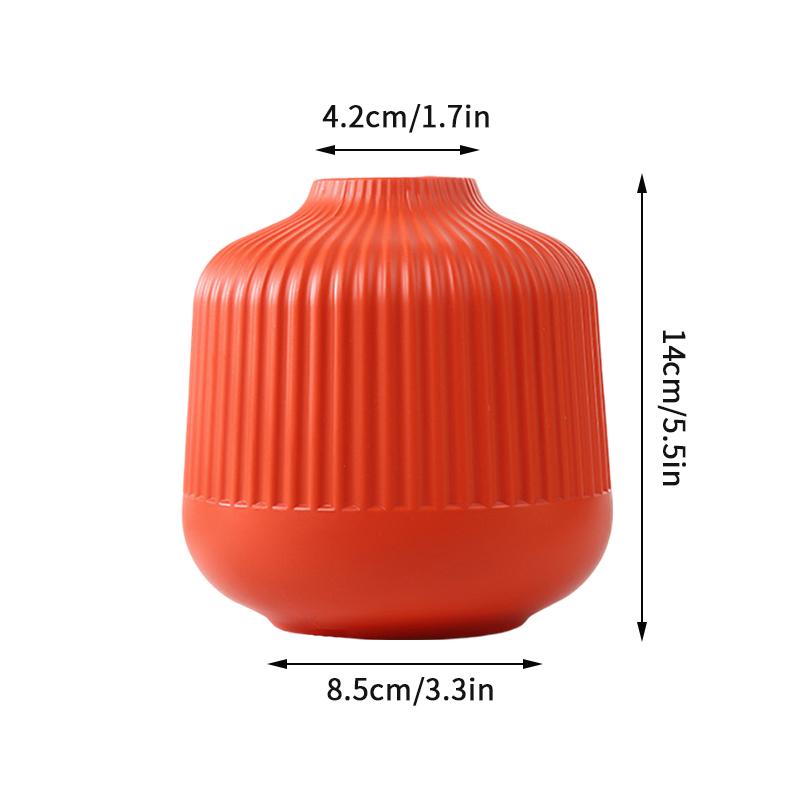 Ваза для цветов в скандинавском стиле, имитация керамического пластикового цветочного горшка, бутылка для хранения цветов, гостиная, современные украшения для дома, украшения