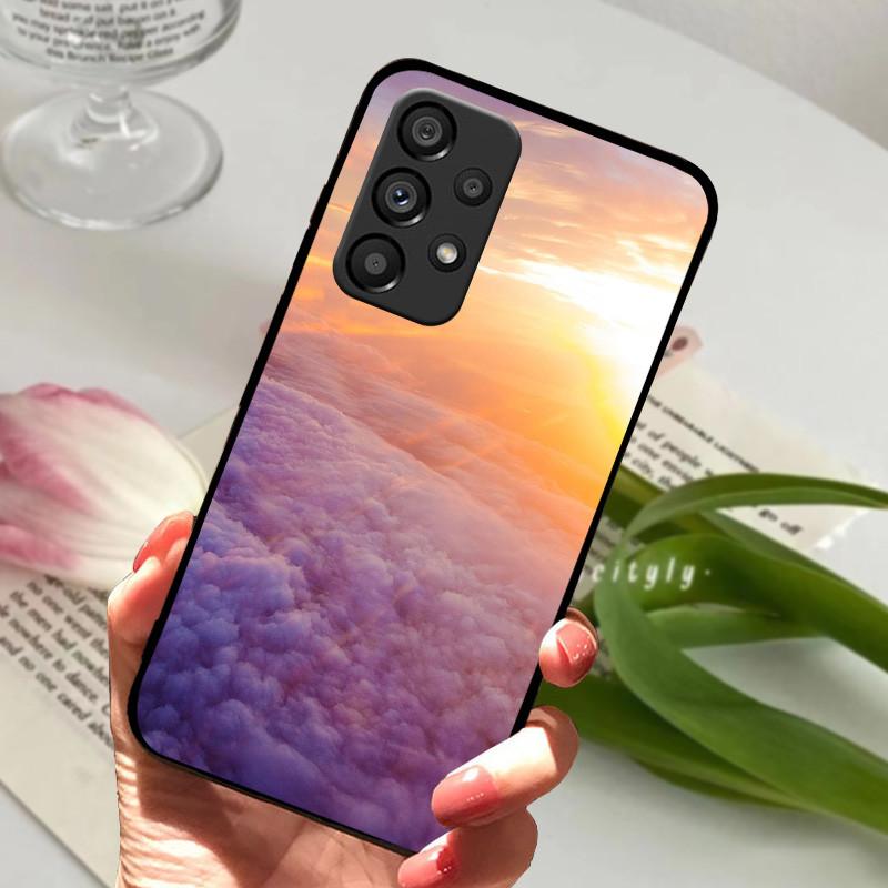 Чехол для Samsung A73 5G A53 A33 Черные бамперные чехлы для Samsung Galaxy A33 5G Чехол A73 2022 Силиконовая задняя защитная накладка