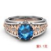Accessories Women'S Small Flower Sapphire Diamond Ring