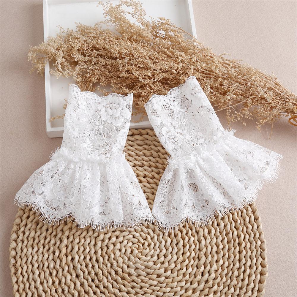 Fashion Lace Floral Embroidery Fake Collar for Women's Suit Removable Detachable Collar Decorative Collar Clothes Accessories