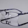 Half Frame Blue Light Blocking Glasses Flat Glasses Fashion Comfortable Transparent Glasses Anti Radiation Glasses For Men
