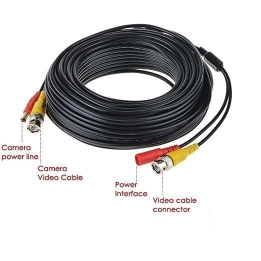 5/10/15/20/30/40/50 Meters BNC Video Power Cable Security Camera Wire Cord for Surveillance CCTV DVR Surveillance System