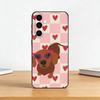 Милый такса-сосиска D-Dog Чехол для телефона Samsung Galaxy A73,A72,A71,A70,A53,A52,A51,Мягкий силиконовый черный чехол