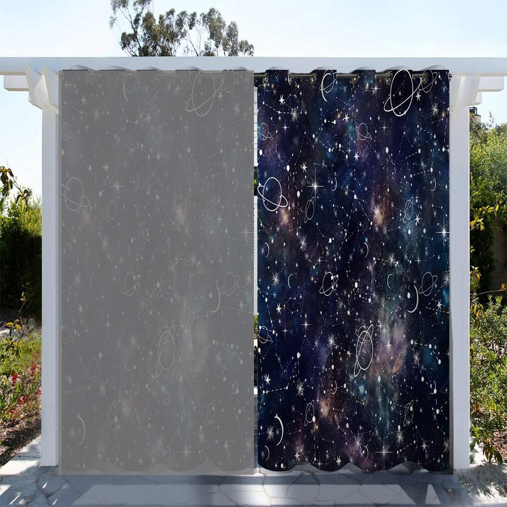 1 шт. Звездное сияние, водонепроницаемая наружная штора, светофильтрующая полиэстеровая садовая драпировка для патио, крыльца, беседки, декора, включающего крючок
