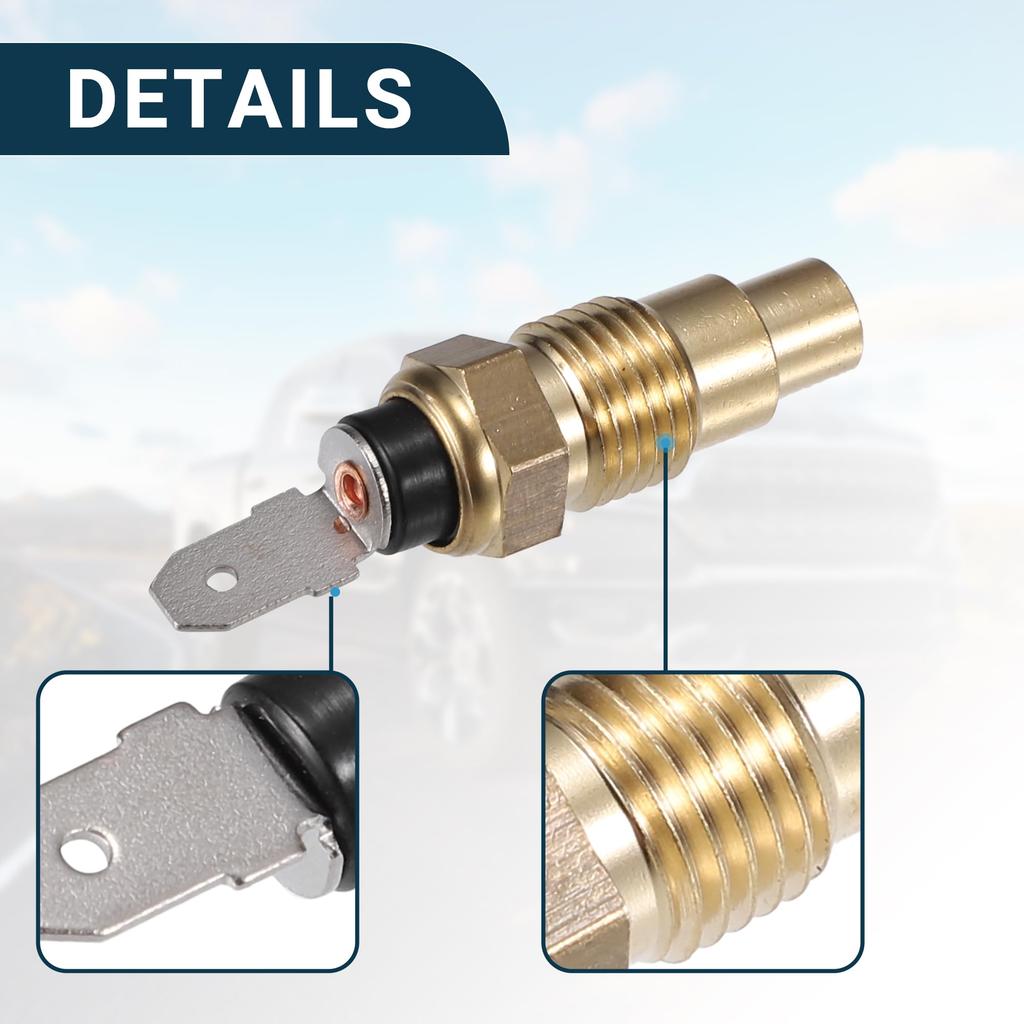 uxcell Temperature Sensor Compatible with Infiniti Compatible M30 Durable No. 25080-89903 Temperature Sensor, Gold Tone Inner