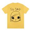 Yoshitomo Nara Sad Vintage Tshirt Unisex and Women Summer Cotton Clothing Casual Fashion Short Sleeved Tee Streetwear Unisex