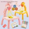 Проекционный чертежный стол Zhile Little Deer: Многофункциональная мультяшная доска для граффити со звуком и светом для детей