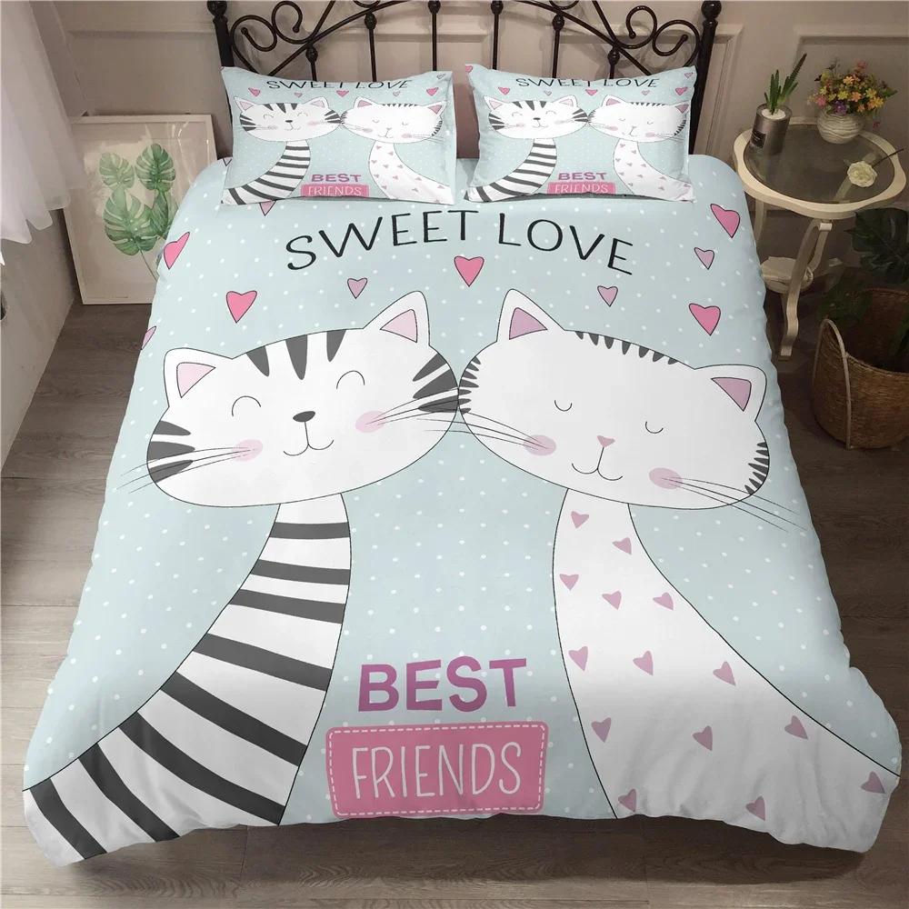 Cartoon Dinosaur King Queen Duvet Cover Yellow Animals Bedding Set For Kids Boys Girl Wildlife Soft 2/3Pcs Polyester Quilt Cover