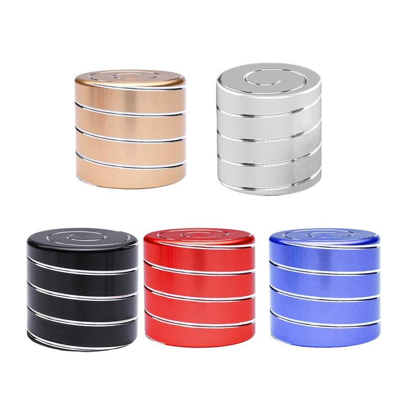 1PCS Decompression Rotating Metal Cylindrical Gyroscope Desktop Office Fidget Toy Optical Illusion Flowing Antistress Gift