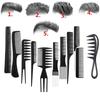 New Arrivals Men Women Beauty Salon Hair Styling Hairdressing Black Plastic Brush Combs Anti -Static Hairbrush Modelling Tools