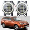 Для Mitsubishi Outlander III 3 GG_W - GF_W - ZJ 2013 2014 2015-2018 Светодиодные ангельские глазки DRL 12V Противотуманные фары Лампа Дневной ходовой свет