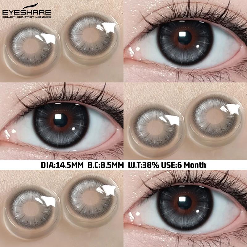 COD EYESHARE 1 Pair Colorful Contact Lenses for Cosplay Halloween Blue Green Cosplay Lenses Pink/Purple Anime Makeup Lens