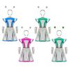 Girls Alien Role Play Metallic Dress Outer Space Halloween Outfit Party School Performance Show Carnival Cosplay Costume