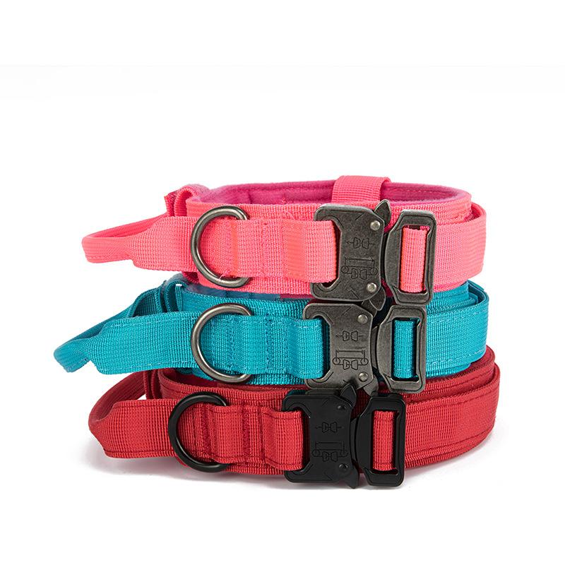 Tactical Dog Collar Adjustable Pet Collar K9Collar Quick Release Dog Collar Medium and Large Dog Training Dog Collar