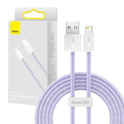 Кабель USB на Lightning Baseus Dynamic, 2.4A, 2M (Фиолетовый)