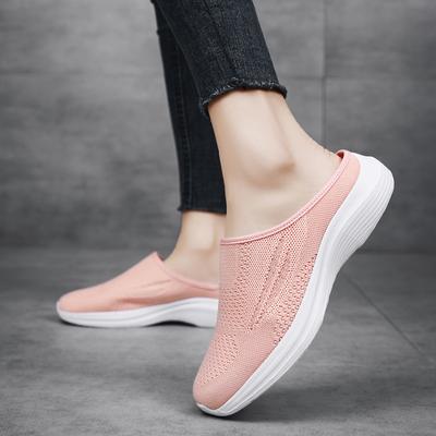 Модные летние дышащие легкие женские мюли Новые повседневные полушлепанцы Уличные балетки Zapatos De Mujer Качественная обувь для женщины Шлепанцы