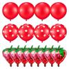 Latex Fruit Jumbo Foil Balloons Red Birthday Party Decoration Decoration Kit Tea Party  Girls