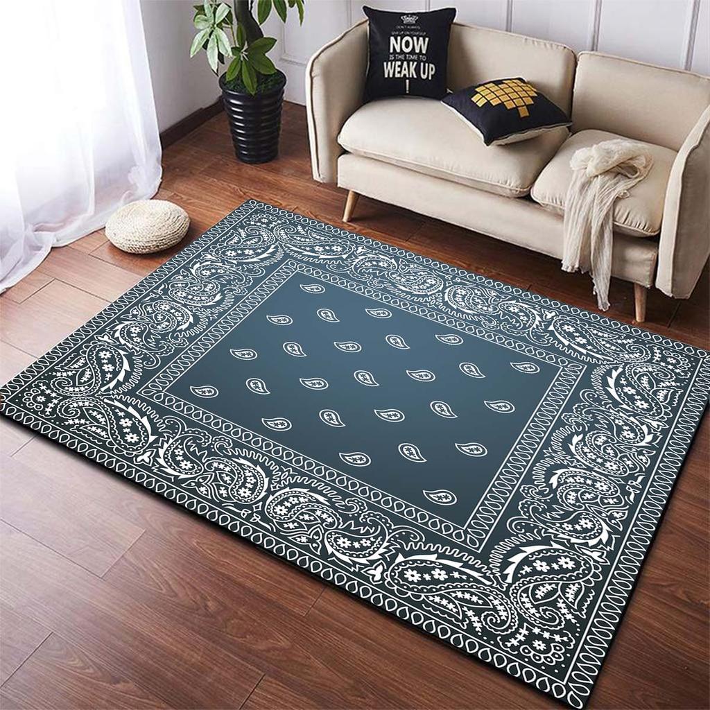 Multicolor Bandana Pattern Area Rugst Runners Area Rug for Bedroom  Room Decor Carpets for Living Room Kitchen Mats for Floor