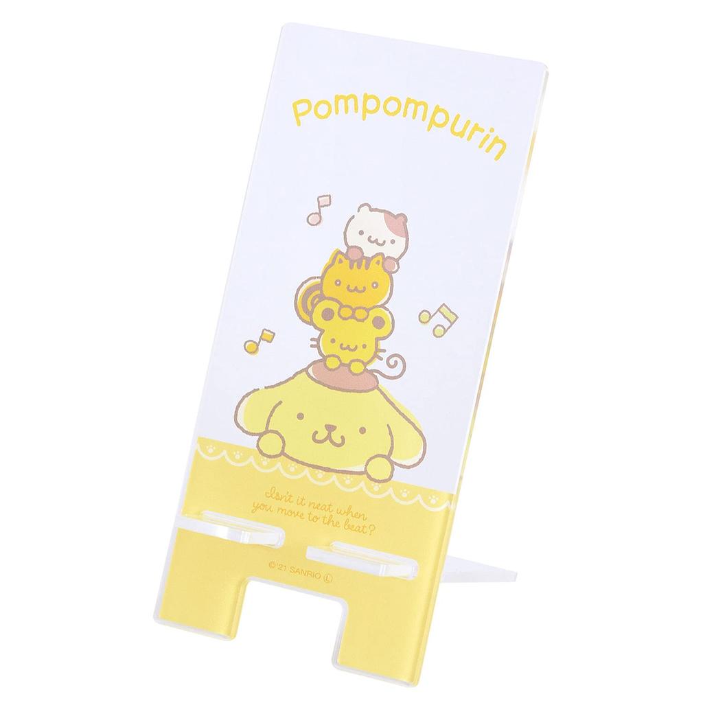 Gourmandies Акриловая подставка для смартфона с персонажами Sanrio Помпомпурин Желтая SANG-125PN