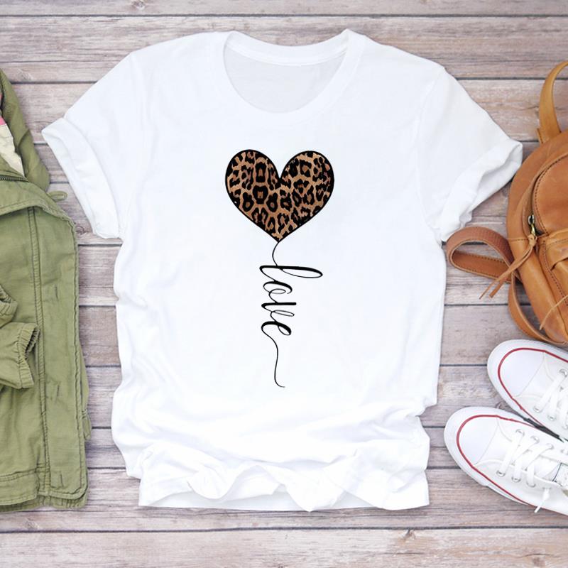 (Asian Size) Women Sweet Letter Trend 90s Casual Short Sleeve T Shirt Fashion Tee Top Clothing Print Ladies Female Graphic T-shirts