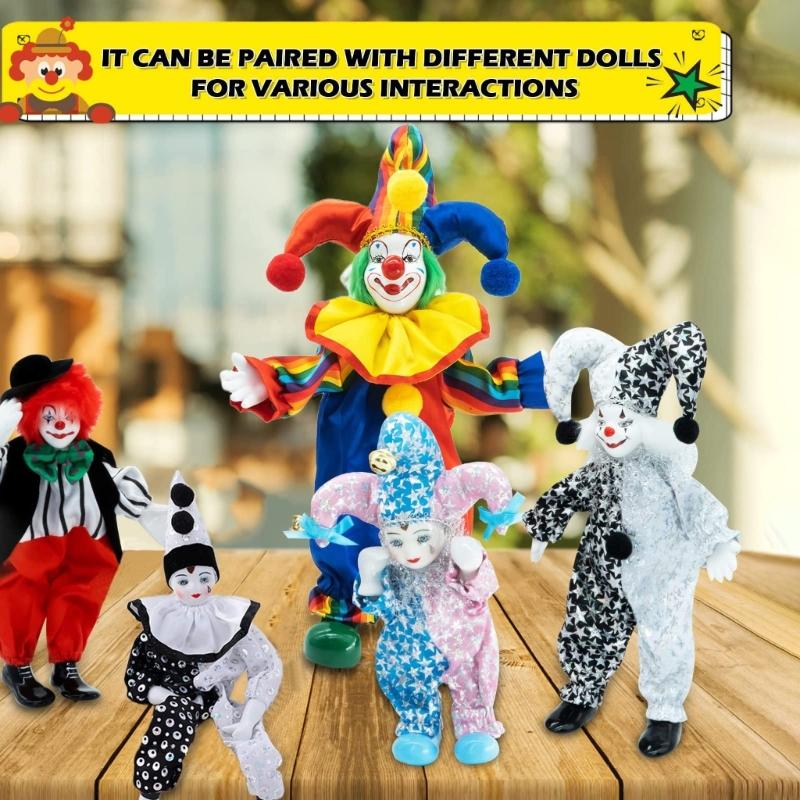 Elegant 16 Inch Porcelain Clown Doll for Decoration and Collection Doll Model For Display and Gift Valentine Gift