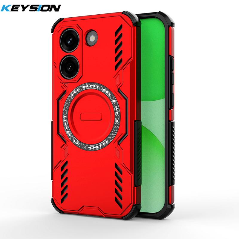 KEYSION Полый корпус с рассеиванием тепла для Xiaomi POCO X8 Pro Max TPU+PC Магнитное охлаждение Ударопрочный чехол для телефона для POCO X8 Pro