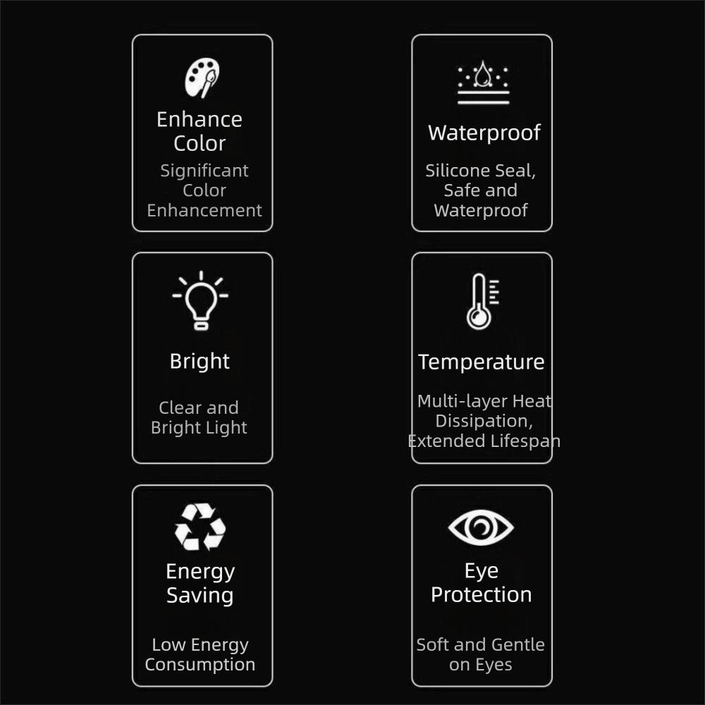 EU Plug Aquarium LED Light Lighting Color Fish Brightening Lamp Durable Fish Tank Light For Home