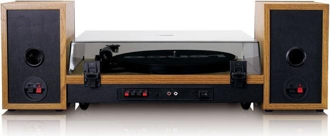 Gramofon Lenco Ls 300 W Drewnianej Obudowie + Głośniki / Bluetooth / Wyjście 2X Rca / Wejście Aux
