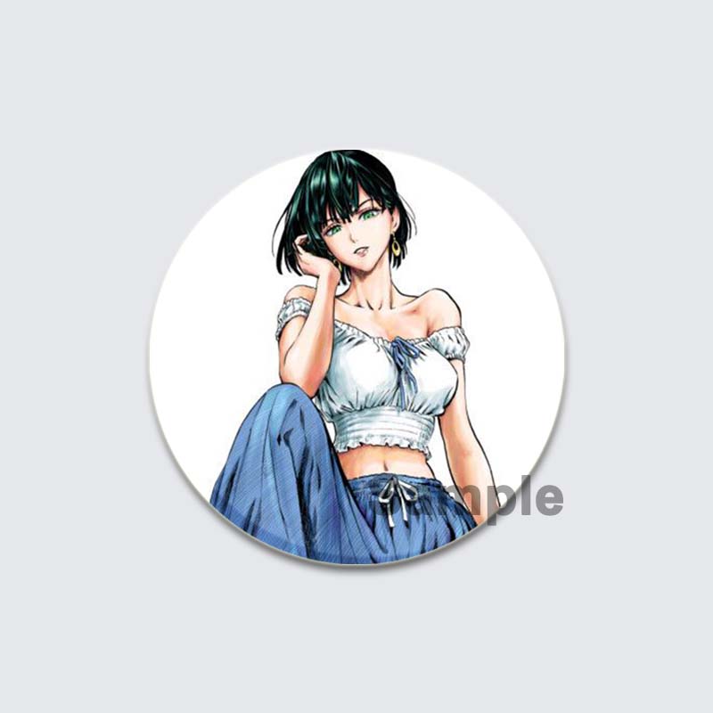32/44/58 мм Аниме One Punch Man значки на лацкан мультфильм косплей Сайтама Генос Дженос Соник Тацумаки Фубуки Гару значки броши аксессуары подарки