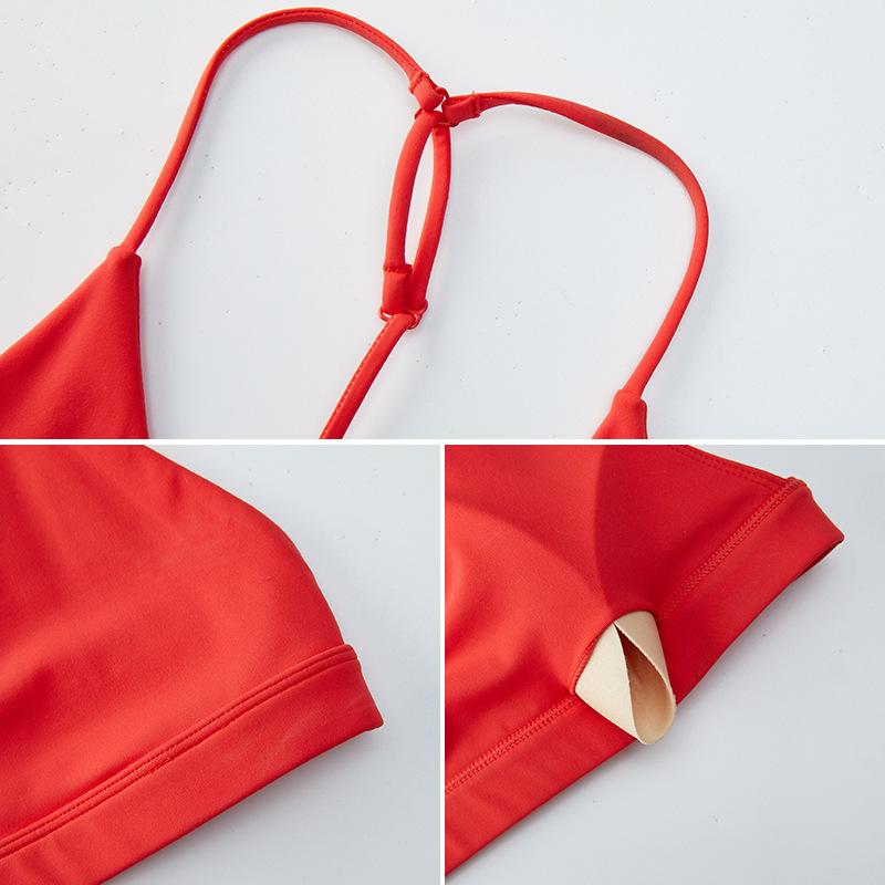 Новый облегающий комплект для йоги с Т-образной спиной, эластичный фитнес-костюм с высокой талией, быстросохнущий фитнес-костюм для бега