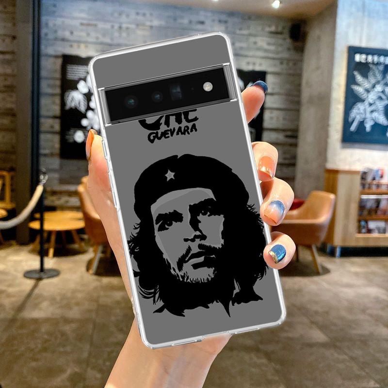 Чехол для телефона с Че Геварой для Google Pixel 9 8 7 6 8A 7A 6A 5 4 5A 4A 3A Pro XL мягкий прозрачный корпус TPU прозрачная крышка