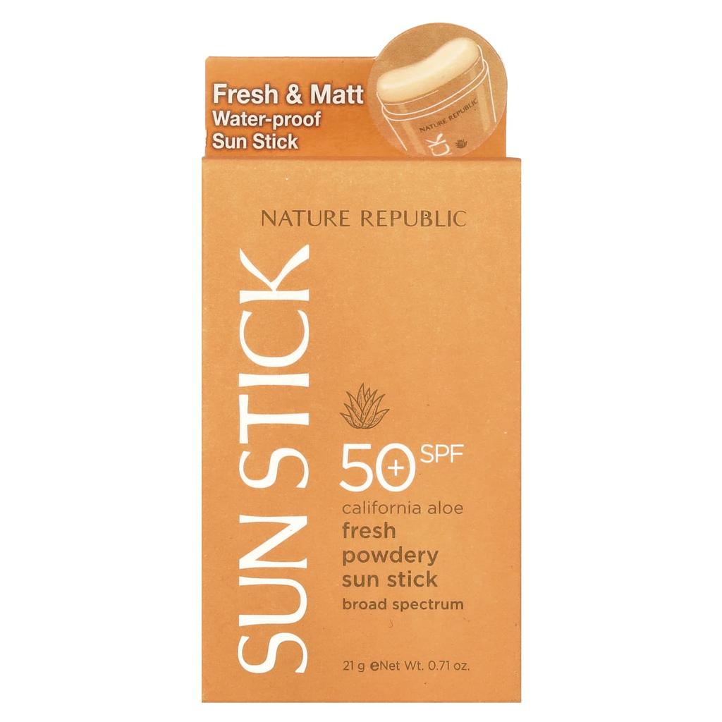 Солнцезащитный стик с пудрой California Aloe Fresh, SPF 50+, 21 г(0,71 унции)