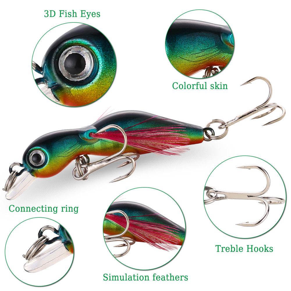 Реалистичные искусственные приманки с острым крюком для пресноводной рыбалки. Swimbait