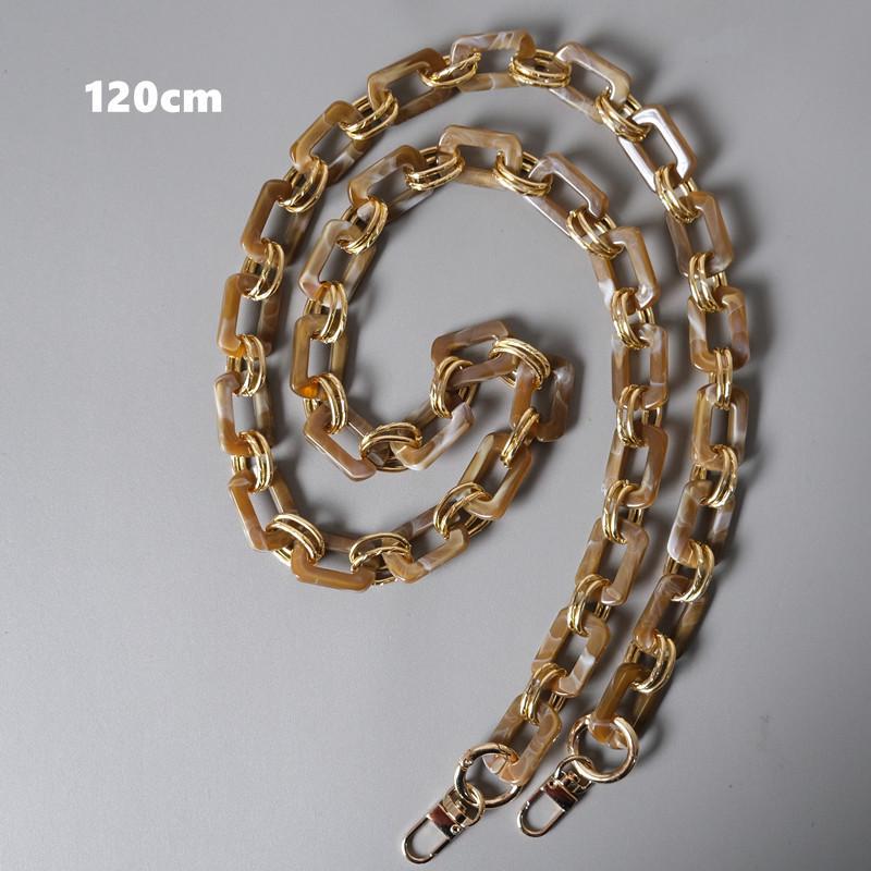 New Fashion Woman Handbag Accessory Metal Parts White Pearl Acrylic Resin Chain Luxury Strap Women Shoulder Cute Clutch Chains