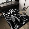 1 шт. Ковер для домашнего офиса группы Korn, Прочный полиэстеровый коврик для пола с легкой очисткой, Декор для офиса, Городской стиль, Нескользящая основа, Высококачественная ткань