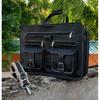 Leather Briefcase Men, Laptop Messenger Bags for Men and Women Best Office School College Satchel Bag Leather Office Bag for Men